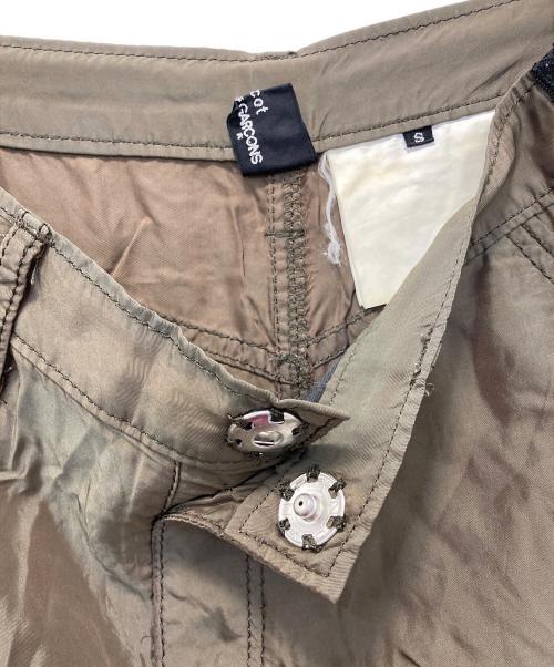 tricot COMME des GARCONS（トリココムデギャルソン）tricot COMME des GARCONS (トリココムデギャルソン) サイドジップクロップドワイドパンツ ブラウン サイズ:Sの古着・服飾アイテム