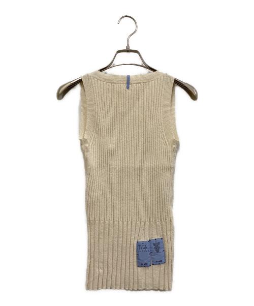 GENESIS Ⅱ by MCQ（ジェネシス・ツー・バイ・エムシーキュー）GENESIS Ⅱ by MCQ (ジェネシス・ツー・バイ・エムシーキュー) ノースリーブニット アイボリー サイズ:SIZE Mの古着・服飾アイテム