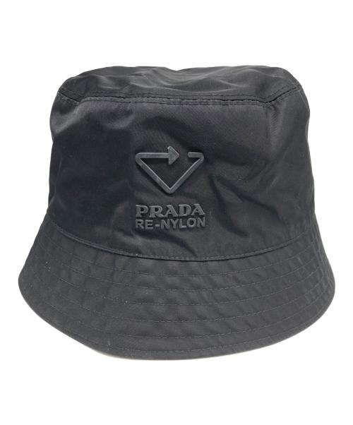 PRADA（プラダ）PRADA (プラダ) RE-NYLONバケットハット ブラック サイズ:Lの古着・服飾アイテム