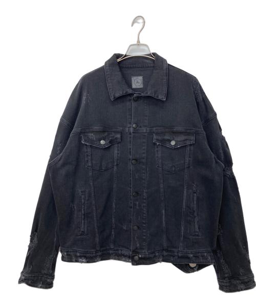 ALCHEMIST（アルケミスト）ALCHEMIST (アルケミスト) ROCKY DISTRESSED JACKET ブラック サイズ:Mの古着・服飾アイテム