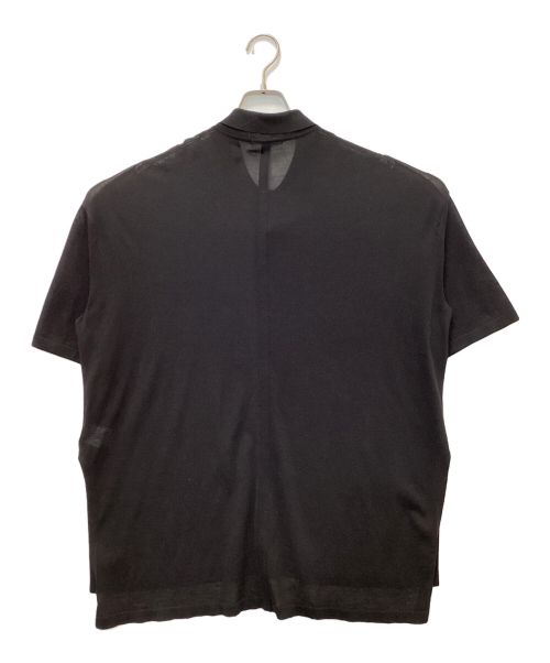 GALERIE VIE（ギャルリーヴィー）GALERIE VIE (ギャルリーヴィー) クレープコットン シャツカーディガン ブラック サイズ:Sの古着・服飾アイテム