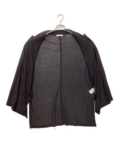 GALERIE VIE（ギャルリーヴィー）GALERIE VIE (ギャルリーヴィー) クレープコットン シャツカーディガン ブラック サイズ:Sの古着・服飾アイテム