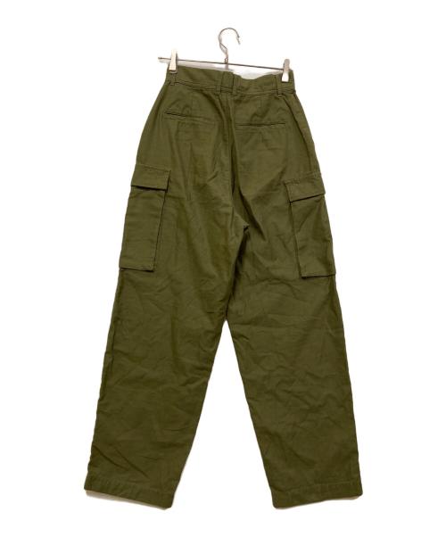 journal standard L'essage（ジャーナルスタンダード レサージュ）journal standard L'essage (ジャーナルスタンダード レサージュ) バックサテンカーゴパンツ オリーブ サイズ:SIZE 36の古着・服飾アイテム