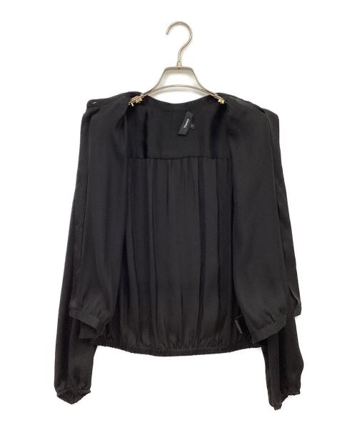 theory（セオリー）theory (セオリー) クロップドブラウス ブラック サイズ:Sの古着・服飾アイテム