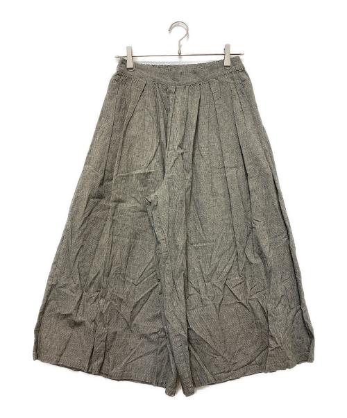 Pal'las Palace（パラスパレス）PAL'LAS PALACE (パラスパレス) コットンリネンワイドパンツ グレー サイズ:SIZE Freeの古着・服飾アイテム