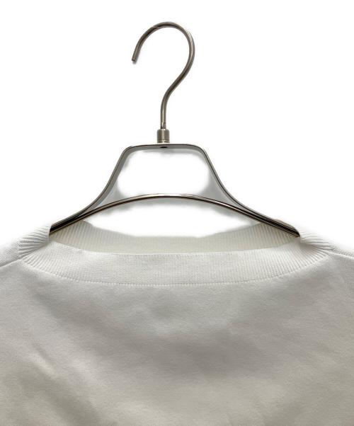 SOEJU（ソージュ）SOEJU (ソージュ) クルーネックニットプルオーバー ホワイト サイズ:Sの古着・服飾アイテム