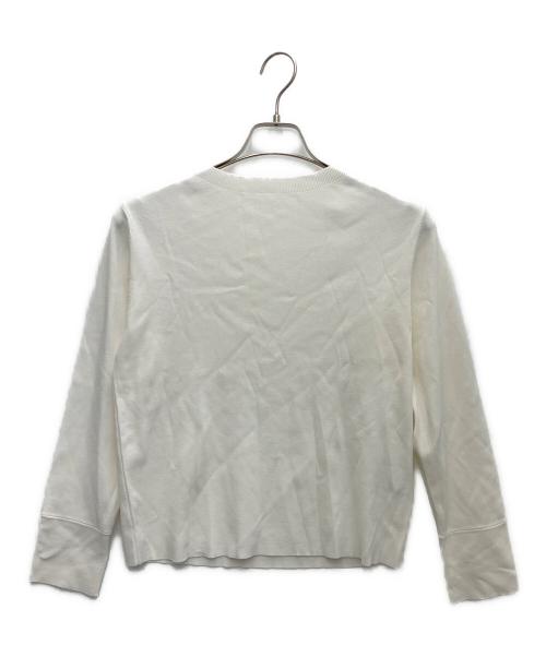 SOEJU（ソージュ）SOEJU (ソージュ) クルーネックニットプルオーバー ホワイト サイズ:Sの古着・服飾アイテム