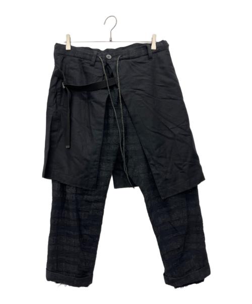 D.HYGEN（ディーハイゲン）D.HYGEN (ディーハイゲン) クロップドパンツ ブラック サイズ:2の古着・服飾アイテム