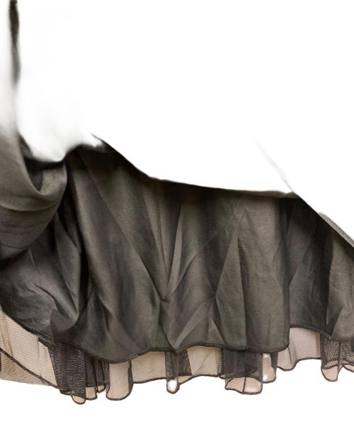 UNTITLED（アンタイトル）UNTITLED (アンタイトル) メッシュプリーツスカート ブラック サイズ:2の古着・服飾アイテム
