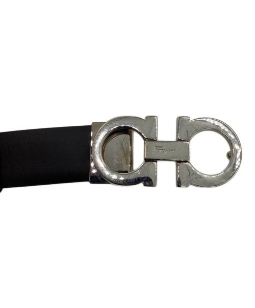 Salvatore Ferragamo（サルヴァトーレ フェラガモ）Salvatore Ferragamo (サルヴァトーレ フェラガモ) ガンチーニレザーベルト ブラックの古着・服飾アイテム