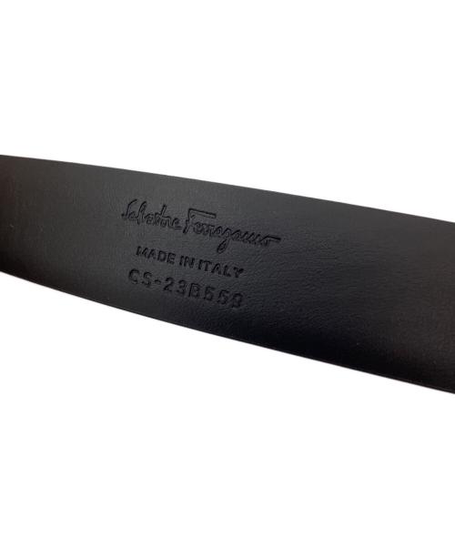 Salvatore Ferragamo（サルヴァトーレ フェラガモ）Salvatore Ferragamo (サルヴァトーレ フェラガモ) ガンチーニレザーベルト ブラックの古着・服飾アイテム