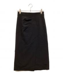 Pinky & Dianne（ピンキーアンドダイアン）の古着「バイアスタック切り替えスカート」｜ブラック