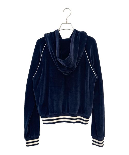 CELINE（セリーヌ）CELINE (セリーヌ) トリオンフベロアパーカー ネイビー サイズ:Mの古着・服飾アイテム