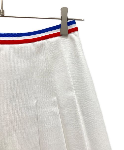 CELINE（セリーヌ）CELINE (セリーヌ) コットンピケ ショートプリーツスカート ホワイト サイズ:Mの古着・服飾アイテム
