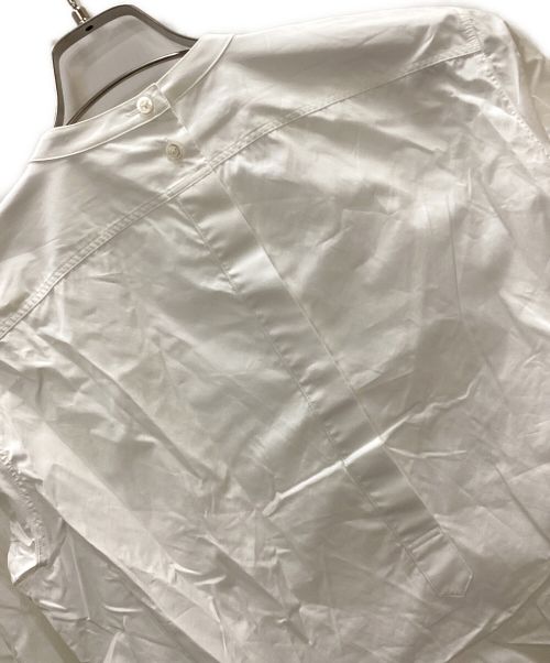 JIL SANDER（ジルサンダー）JIL SANDER (ジルサンダー) コットンポプリンプルオーバーシャツ ホワイト サイズ:34の古着・服飾アイテム