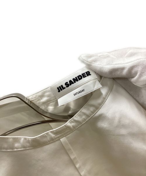 JIL SANDER（ジルサンダー）JIL SANDER (ジルサンダー) コットンポプリンプルオーバーシャツ ホワイト サイズ:34の古着・服飾アイテム
