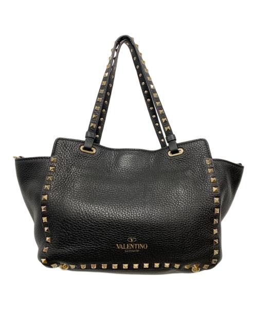 VALENTINO GARAVANI（ヴァレンティノ・ガラヴァーニ）VALENTINO GARAVANI (ヴァレンティノ・ガラヴァーニ) ロックスタッズショルダーバッグ ブラックの古着・服飾アイテム
