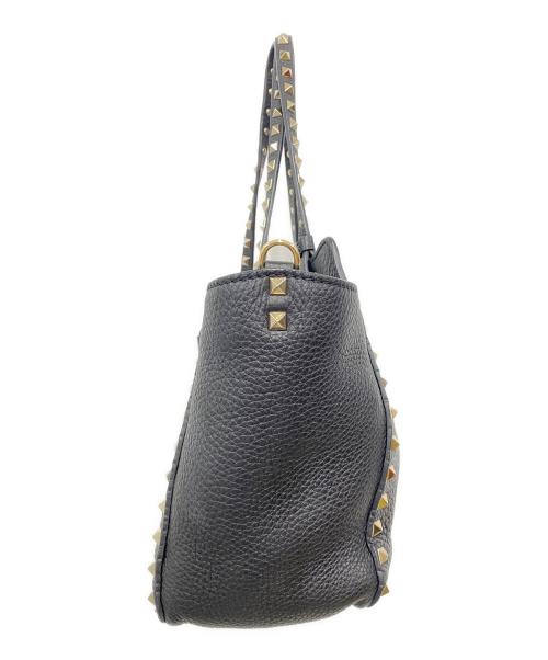 VALENTINO GARAVANI（ヴァレンティノ・ガラヴァーニ）VALENTINO GARAVANI (ヴァレンティノ・ガラヴァーニ) ロックスタッズショルダーバッグ ブラックの古着・服飾アイテム