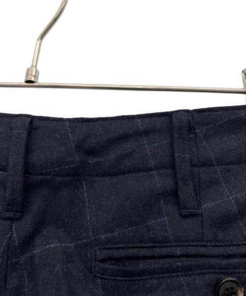 1piu1uguale3（ウノピュウノウグァーレトレ）1piu1uguale3 (ウノピュウノウグァーレトレ) RIB TAPERED SLACKS ネイビー サイズ:Vの古着・服飾アイテム