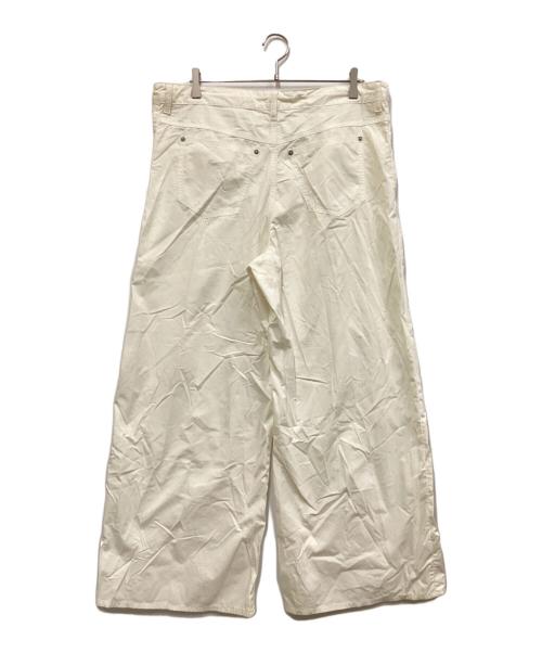 MM6 Maison Margiela（エムエムシックスメゾンマルジェラ）MM6 Maison Margiela (エムエムシックス メゾンマルジェラ) ワイドパンツ アイボリー サイズ:42の古着・服飾アイテム