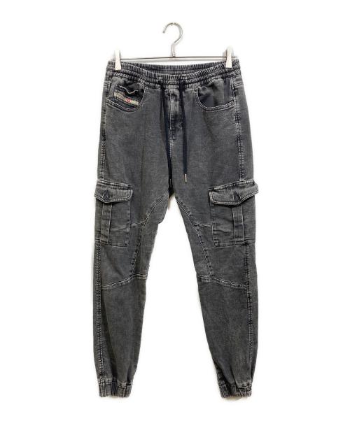 DIESEL（ディーゼル）DIESEL (ディーゼル) デニムカーゴパンツ ブラック サイズ:27の古着・服飾アイテム
