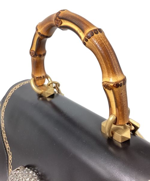 GUCCI（グッチ）GUCCI (グッチ) Thiara(シアラ)　バンブー2WAYハンドバッグ ブラックの古着・服飾アイテム