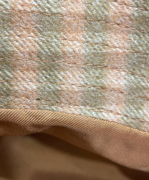 HERMES（エルメス）HERMES (エルメス) チェックカシミヤバケットハット ブラウン サイズ:58の古着・服飾アイテム