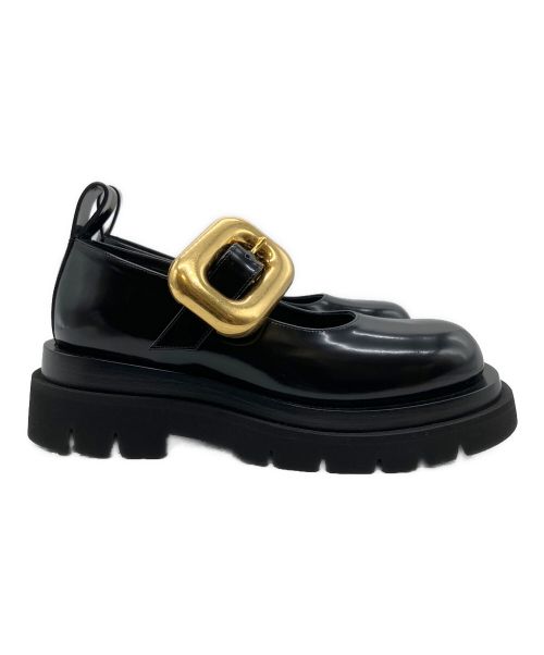 BOTTEGA VENETA（ボッテガベネタ）BOTTEGA VENETA (ボッテガベネタ) ラグ メリージェーン シューズ ブラック サイズ:36の古着・服飾アイテム