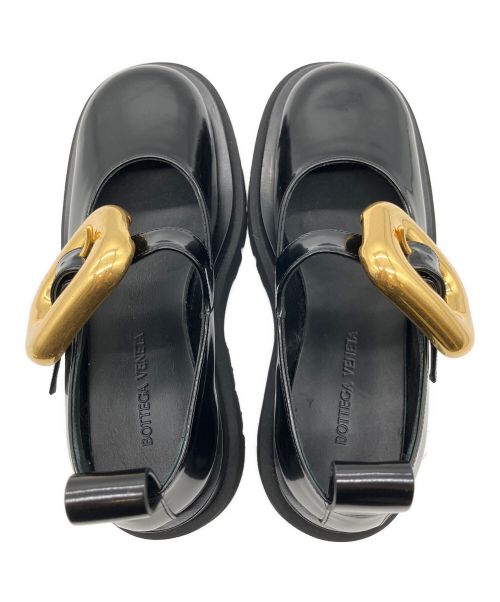 BOTTEGA VENETA（ボッテガベネタ）BOTTEGA VENETA (ボッテガベネタ) ラグ メリージェーン シューズ ブラック サイズ:36の古着・服飾アイテム