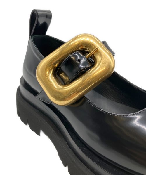 BOTTEGA VENETA（ボッテガベネタ）BOTTEGA VENETA (ボッテガベネタ) ラグ メリージェーン シューズ ブラック サイズ:36の古着・服飾アイテム