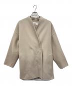 SOEJUソージュ）の古着「ウールリバーミディコート」｜ベージュ