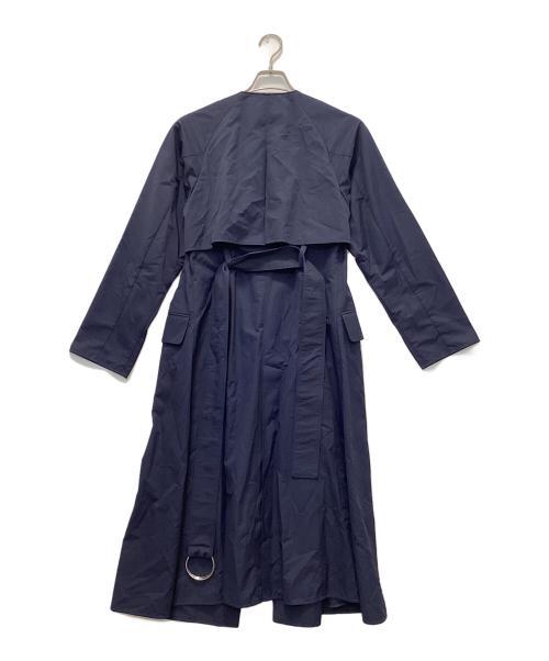 ELIN（エリン）ELIN (エリン) ドロストリングコート ネイビー サイズ:38の古着・服飾アイテム