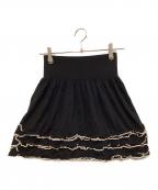 RED VALENTINOレッドヴァレンティノ）の古着「ニットスカート」｜ブラック