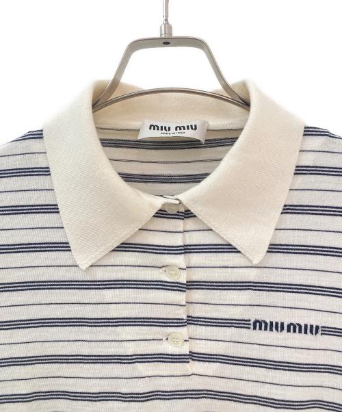 MIU MIU（ミュウミュウ）MIU MIU (ミュウミュウ) ニットポロシャツ サイズ:36の古着・服飾アイテム