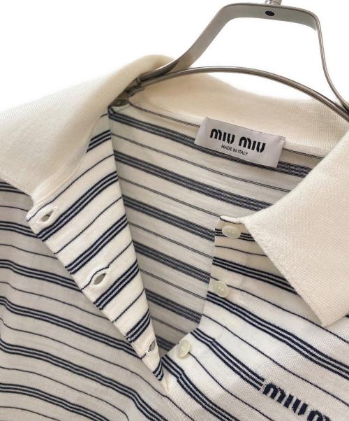MIU MIU（ミュウミュウ）MIU MIU (ミュウミュウ) ニットポロシャツ サイズ:36の古着・服飾アイテム