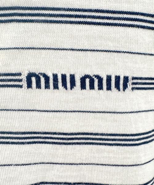 MIU MIU（ミュウミュウ）MIU MIU (ミュウミュウ) ニットポロシャツ サイズ:36の古着・服飾アイテム