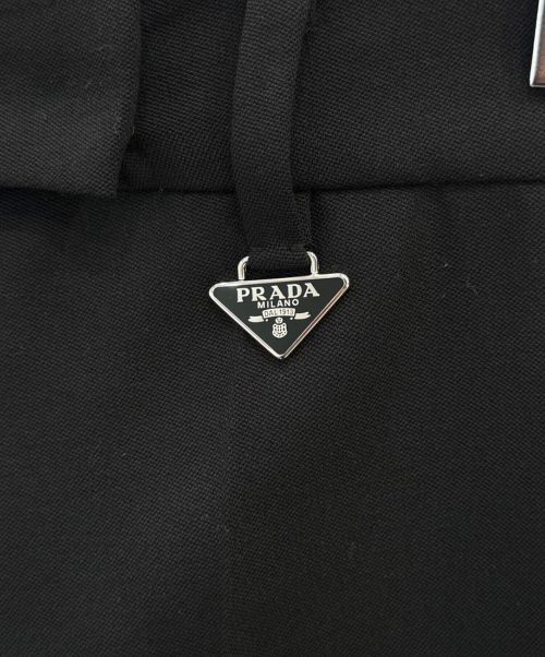 PRADA（プラダ）PRADA (プラダ) グラン ドゥ プードル パンツ ブラック サイズ:36の古着・服飾アイテム