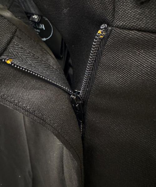 PRADA（プラダ）PRADA (プラダ) グラン ドゥ プードル パンツ ブラック サイズ:36の古着・服飾アイテム