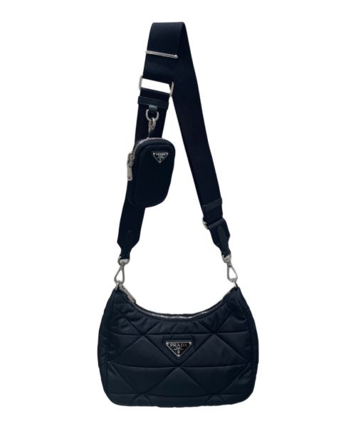 PRADA（プラダ）PRADA (プラダ) ショルダーバッグ/ミニポシェット付ショルダーバッグ ブラック サイズ:‐の古着・服飾アイテム