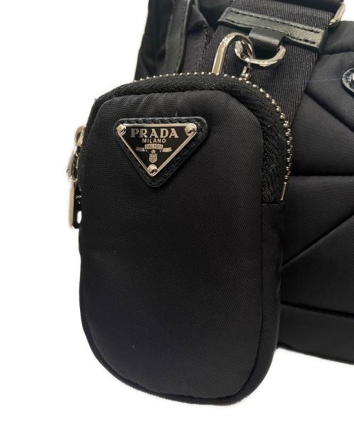 PRADA（プラダ）PRADA (プラダ) ショルダーバッグ/ミニポシェット付ショルダーバッグ ブラック サイズ:‐の古着・服飾アイテム