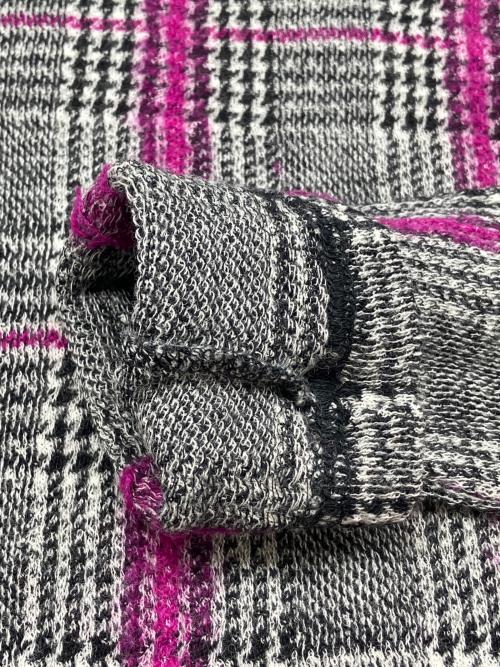 Y's（ワイズ）Y's (ワイズ) チェックウールハイネックニット グレー サイズ:2の古着・服飾アイテム