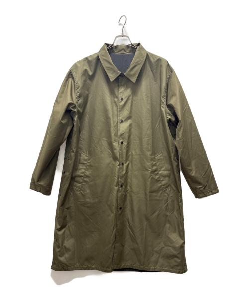 TAION（タイオン）TAION (タイオン) ミリタリーリバーシブルバルカラーコート ブラック×カーキ サイズ:表記サイズ無しの古着・服飾アイテム