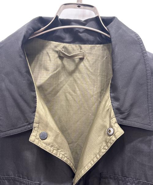 TAION（タイオン）TAION (タイオン) ミリタリーリバーシブルバルカラーコート ブラック×カーキ サイズ:表記サイズ無しの古着・服飾アイテム