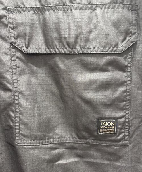 TAION（タイオン）TAION (タイオン) ミリタリーリバーシブルバルカラーコート ブラック×カーキ サイズ:表記サイズ無しの古着・服飾アイテム