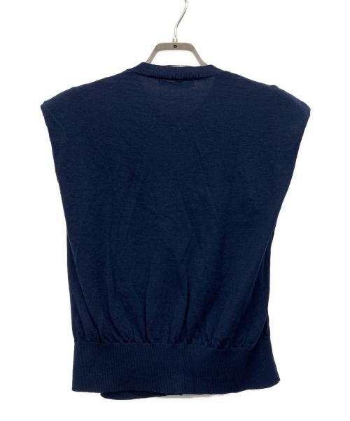 ETRE TOKYO（エトレトウキョウ）ETRE TOKYO (エトレトウキョウ) ハイゲージニットベスト ネイビー サイズ:Fの古着・服飾アイテム