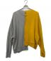 Vivienne Westwood RED LABEL (ヴィヴィアンウエストウッドレッドレーベル) ドッキングデザインスウェット グレー×イエロー サイズ:00：12000円