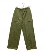 ASTRAETアストラット）の古着「スソドローイージーカーゴパンツ」｜オリーブ