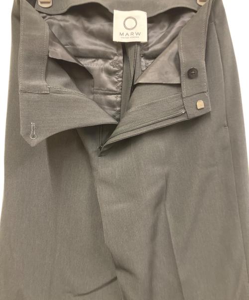 MARW UNITED ARROWS（マルゥ ユナイテッドアローズ）MARW UNITED ARROWS (マルゥ ユナイテッドアローズ) ツイル フレアパンツ ダークグレー サイズ:36の古着・服飾アイテム
