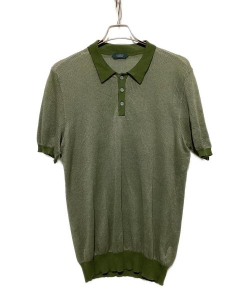 Zanone（ザノーネ）Zanone (ザノーネ) SWEATERS POLO NECK グリーン サイズ:48の古着・服飾アイテム