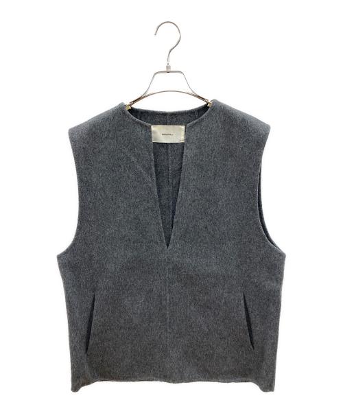TODAYFUL（トゥデイフル）TODAYFUL (トゥデイフル) Keyneck Wool Vest グレー サイズ:Ｆの古着・服飾アイテム